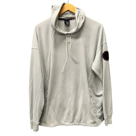 Nike Training Hoodie Mens Large Loose Fit Thermal Dri Fit Pullover Light Gray - Picture 1 of 9